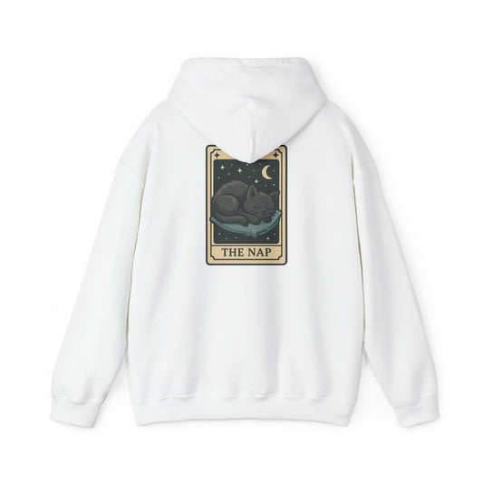 Nap Card Cat hoodie, funny tarot card cat graphic sweatshirt – Basic Raven Apparel