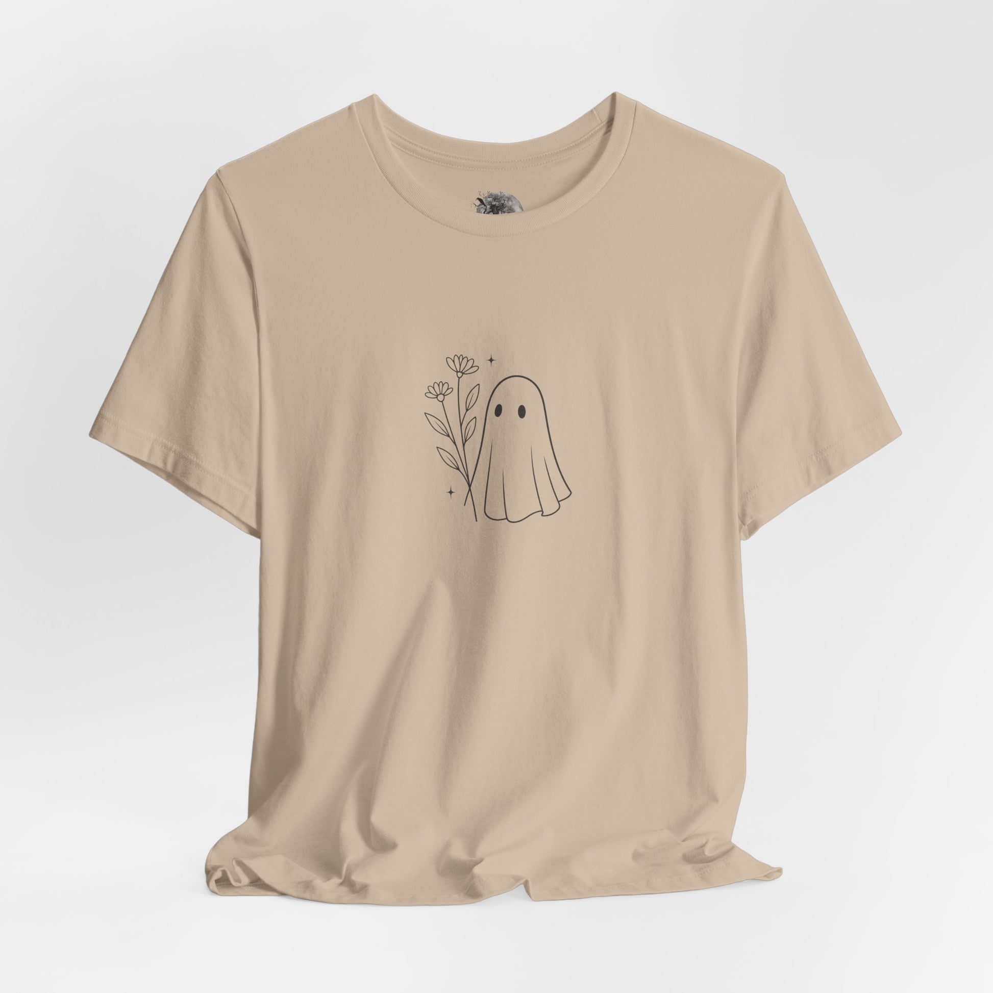 Ghosted Gracefully T-shirt, cute ghost line art Halloween design – Basic Raven Apparel