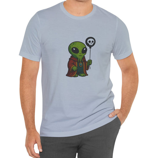 Vorlock the Compact alien character T-shirt, geeky sci-fi fantasy art – Basic Raven Apparel
