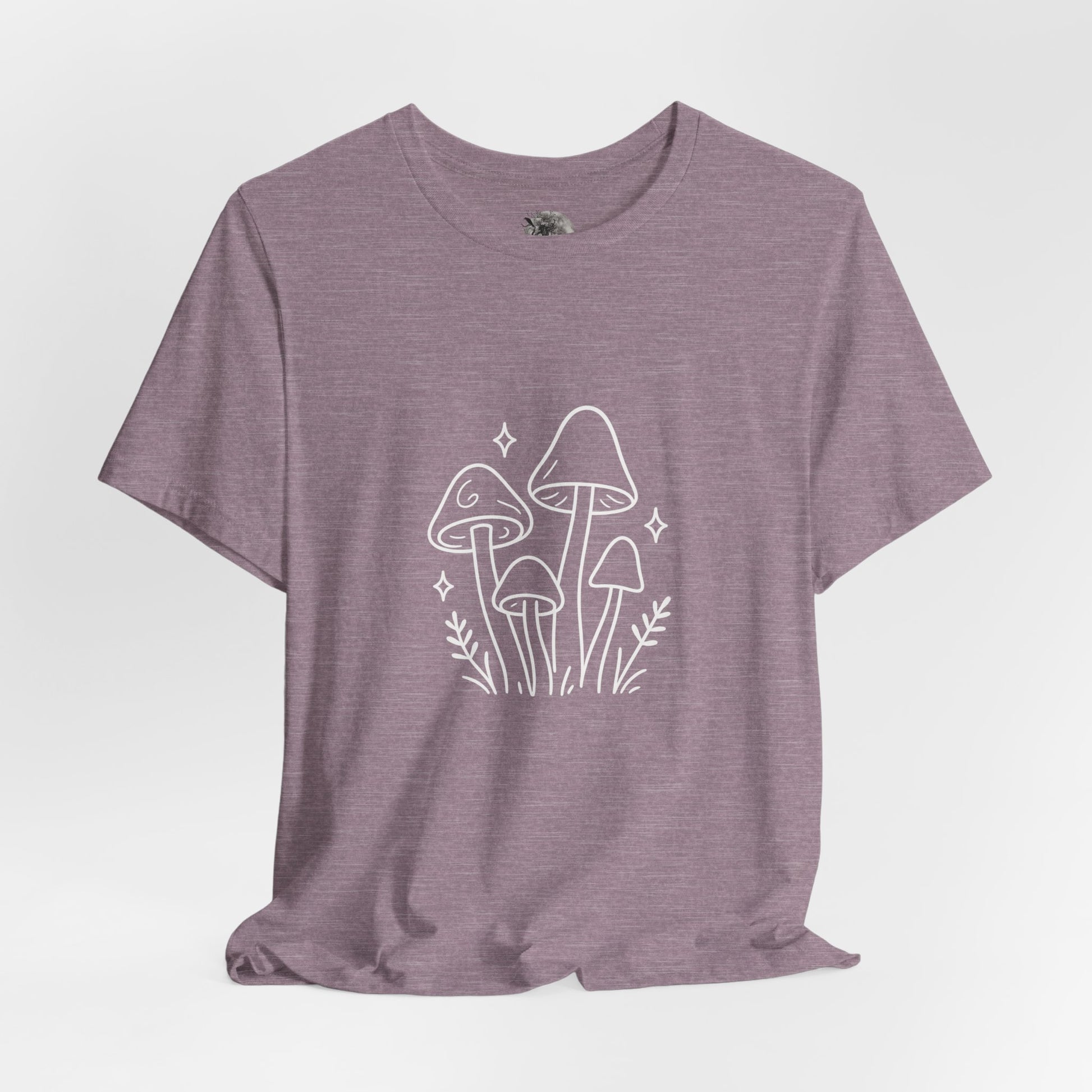 Fungi and ferns T-shirt, botanical mushrooms and fern fantasy artwork – Basic Raven Apparel