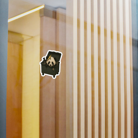 Vinyl Decal - Cute Trashy Panda