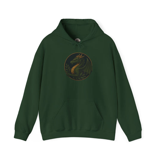 Dragon protector hoodie, cozy fantasy dragon graphic sweatshirt – Basic Raven Apparel
