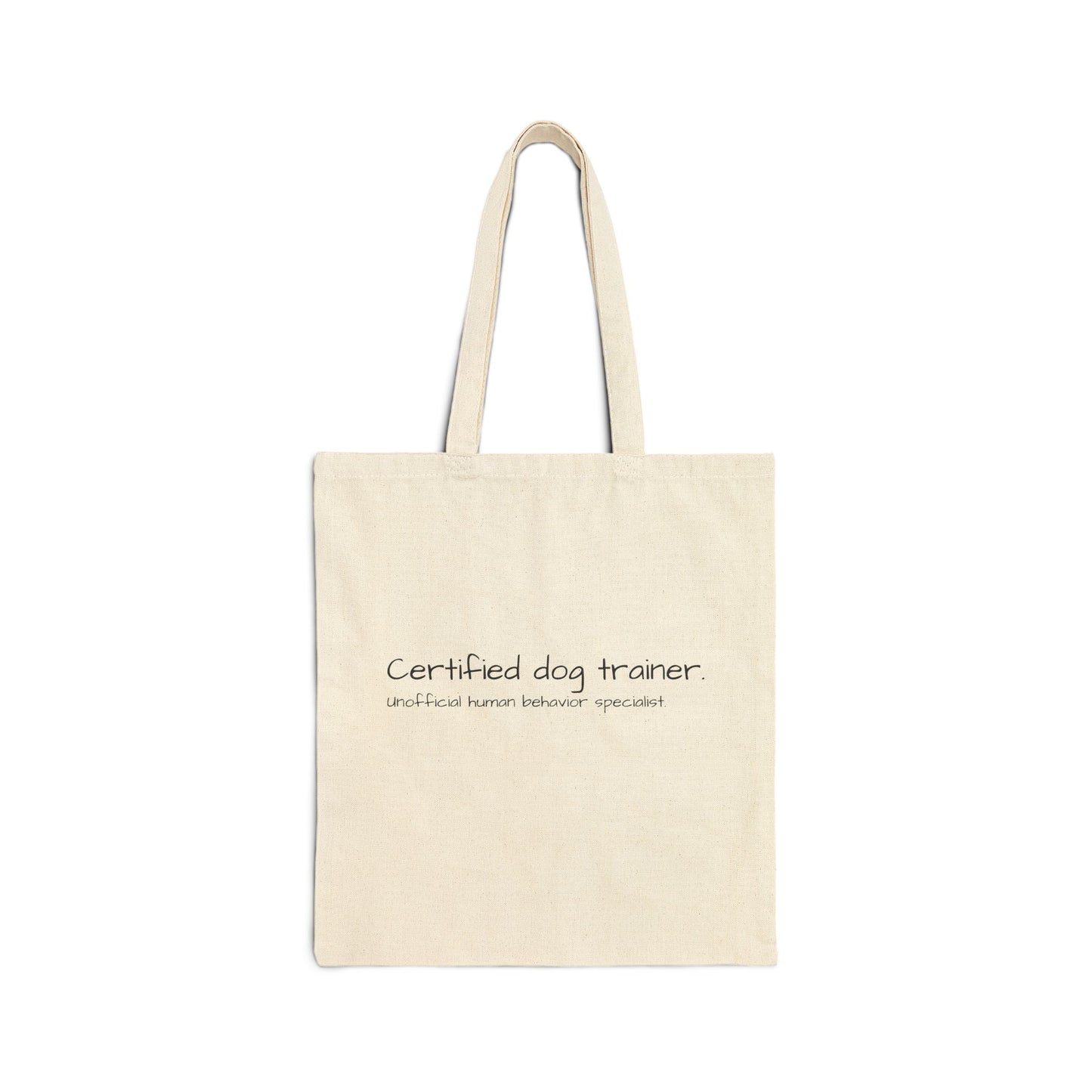 Certified Dog Trainer Canvas Tote Bag