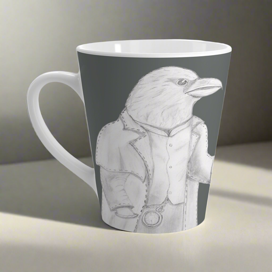 Edgar Allen Crow Mug - Original Hand Drawn Art