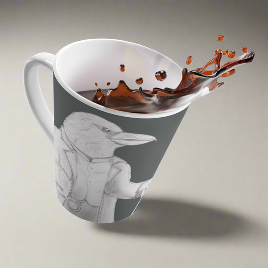 Edgar Allen Crow Mug - Original Hand Drawn Art