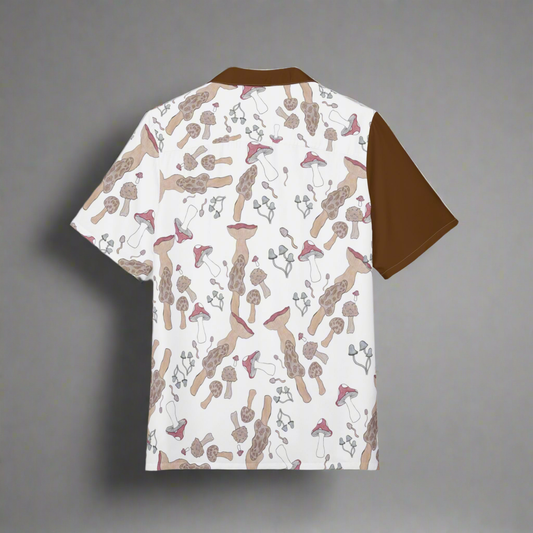Mushroom Hawaiian Button-Down