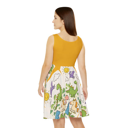 Dinosaur Print Women's Dress