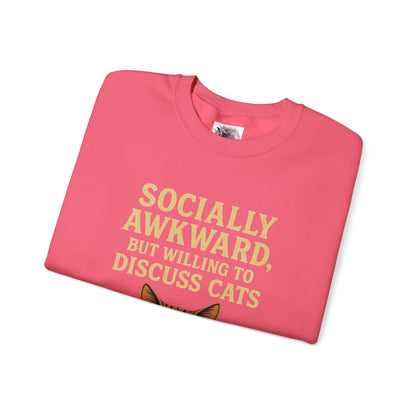 Socially Awkward Cat Lover's Sweatshirt