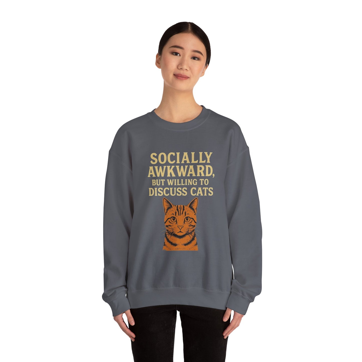 Socially Awkward Cat Lover's Sweatshirt