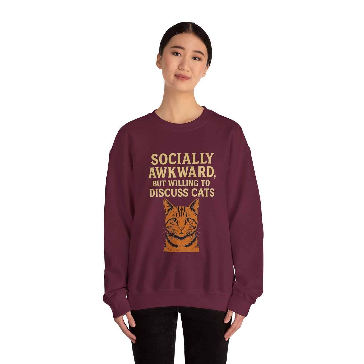 Socially Awkward Cat Lover's Sweatshirt