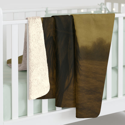 Emotional Scarecrow Sherpa Blanket ‐ Halloween Line
