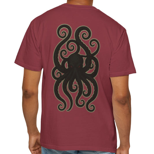 Deep sea octopus T-shirt, nautical fantasy ocean creature graphic art – Basic Raven Apparel