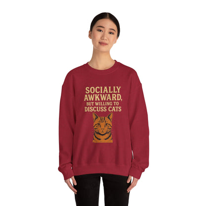 Socially Awkward Cat Lover's Sweatshirt