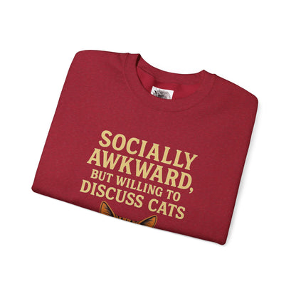 Socially Awkward Cat Lover's Sweatshirt