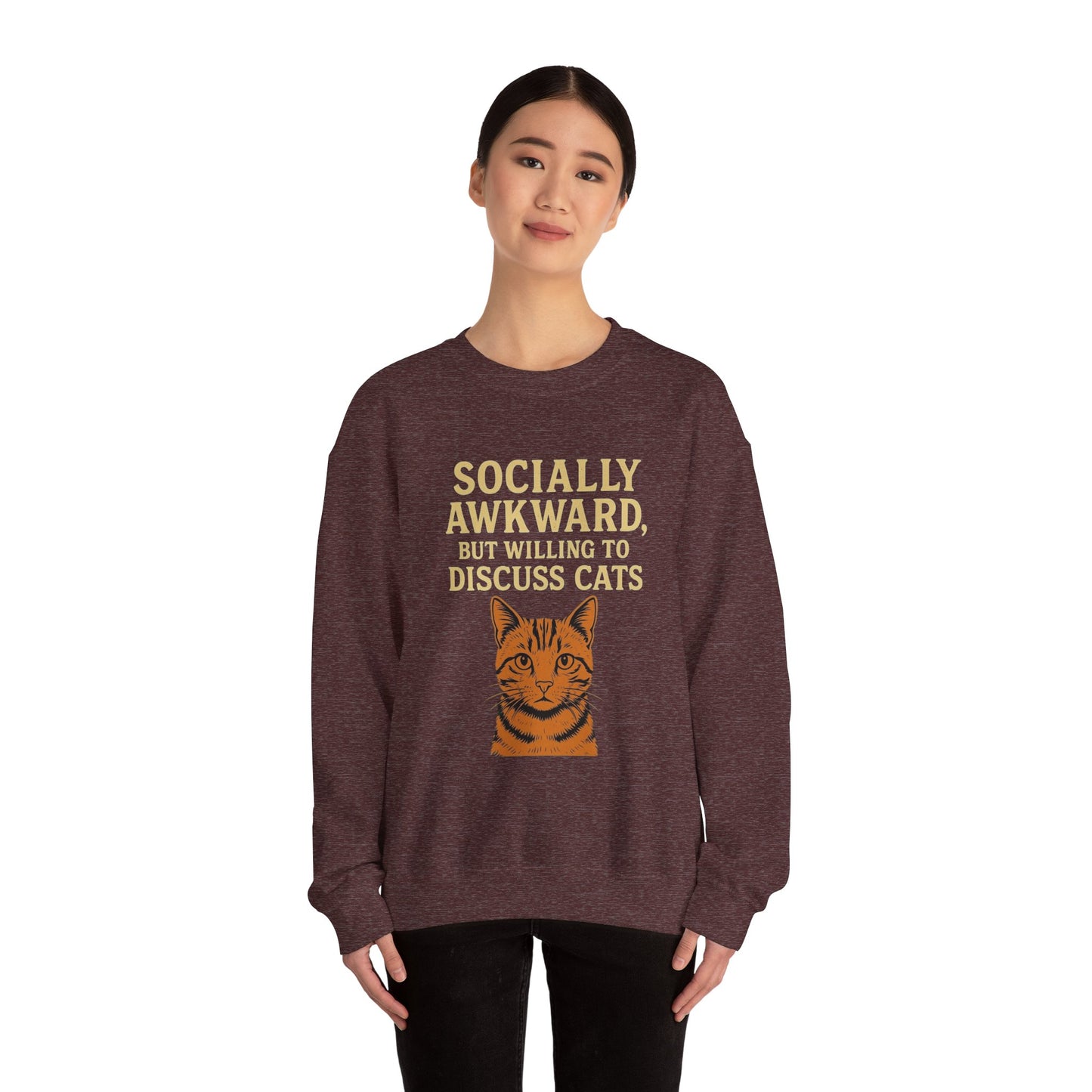 Socially Awkward Cat Lover's Sweatshirt