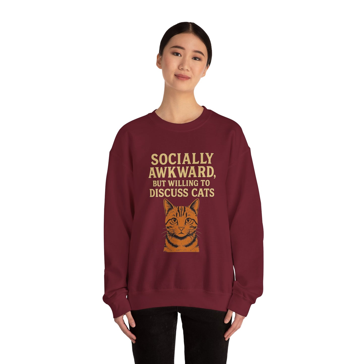 Socially Awkward Cat Lover's Sweatshirt